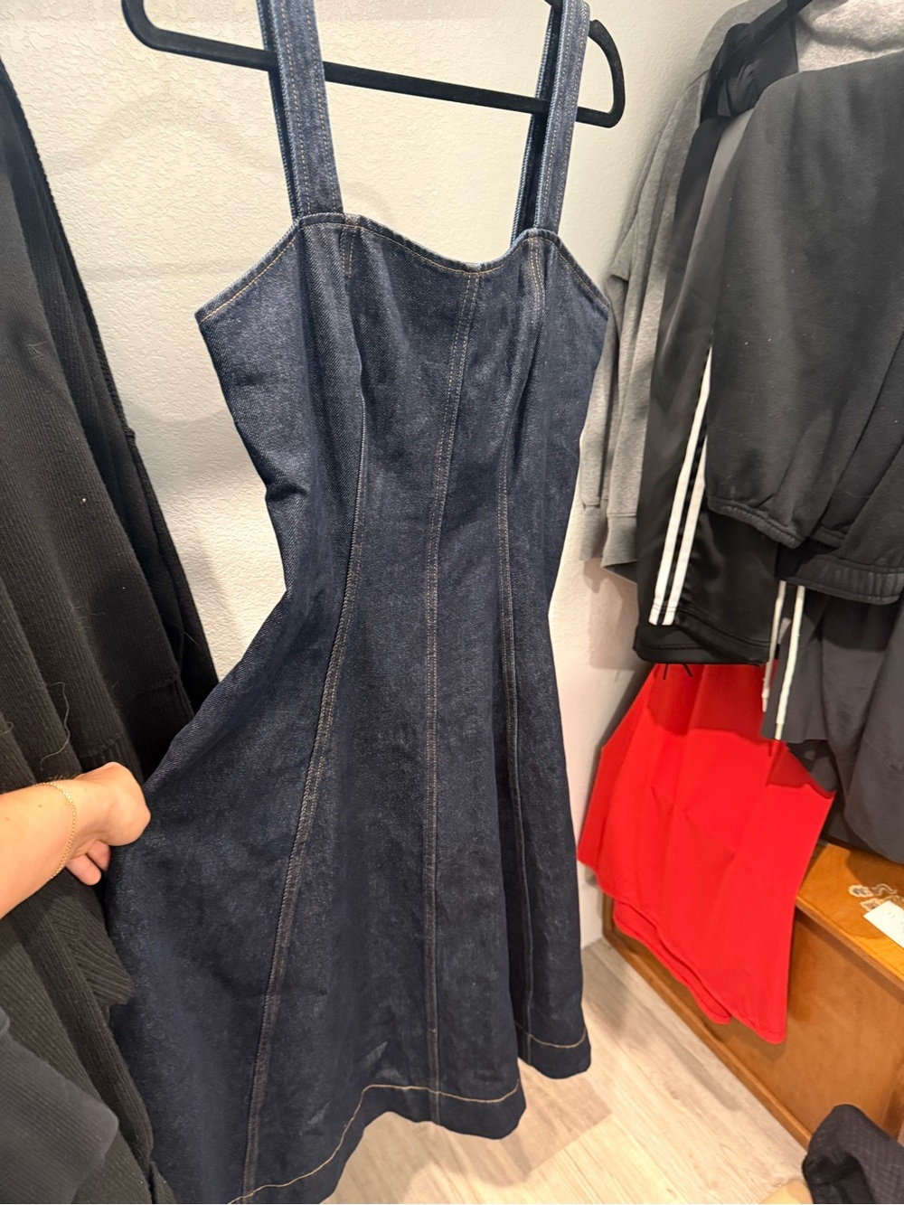 Rebecca Taylor Dark Blue Denim Midi Dress